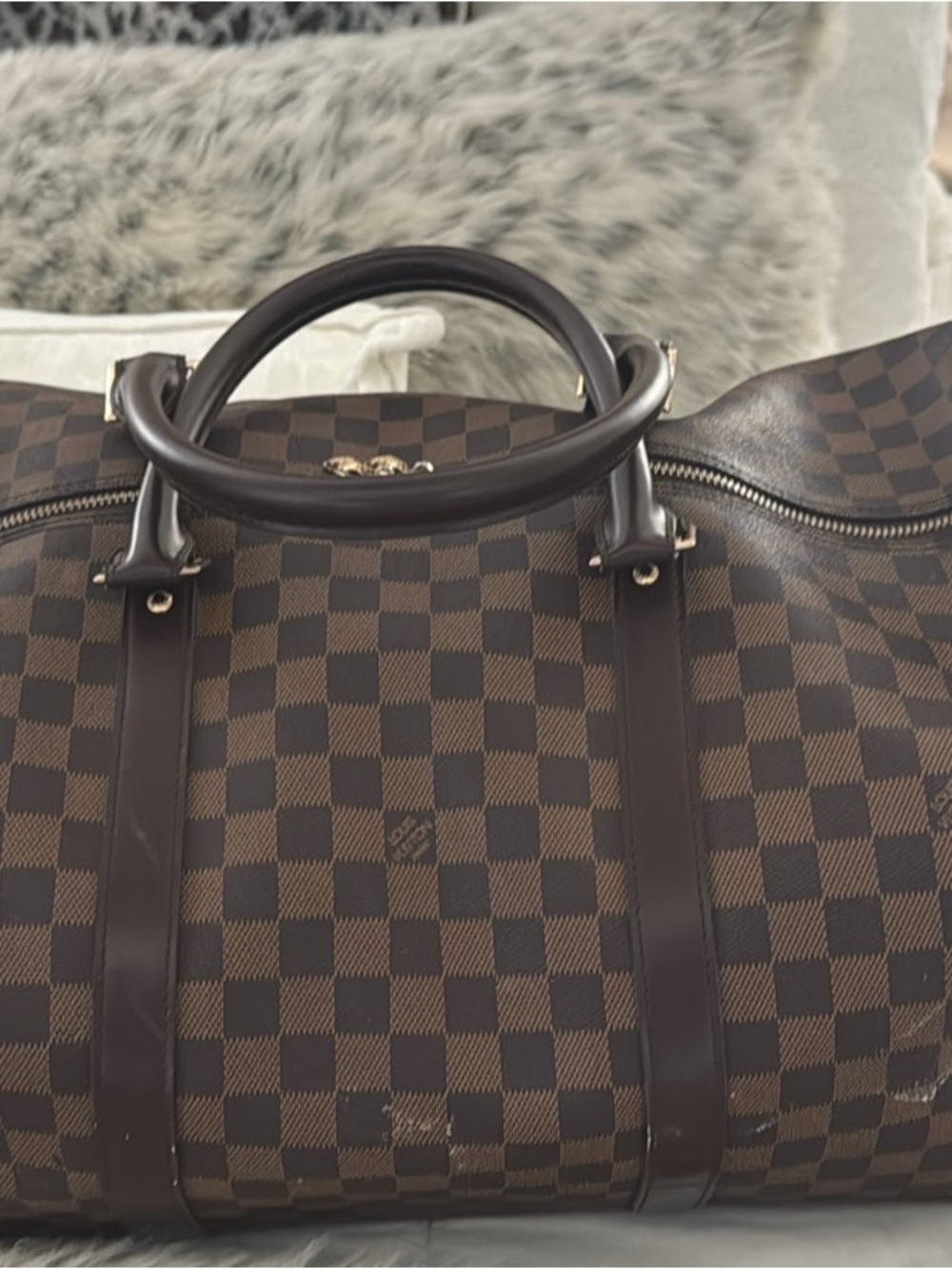 Damier Ebene Keepall Bandouliere 55